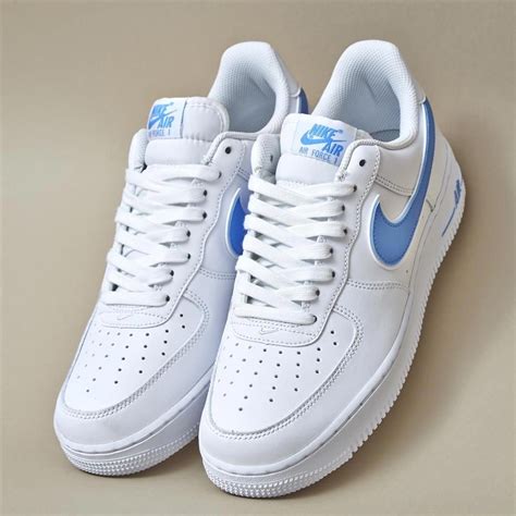 nike air force blauw logo|blue nike air force shoes.